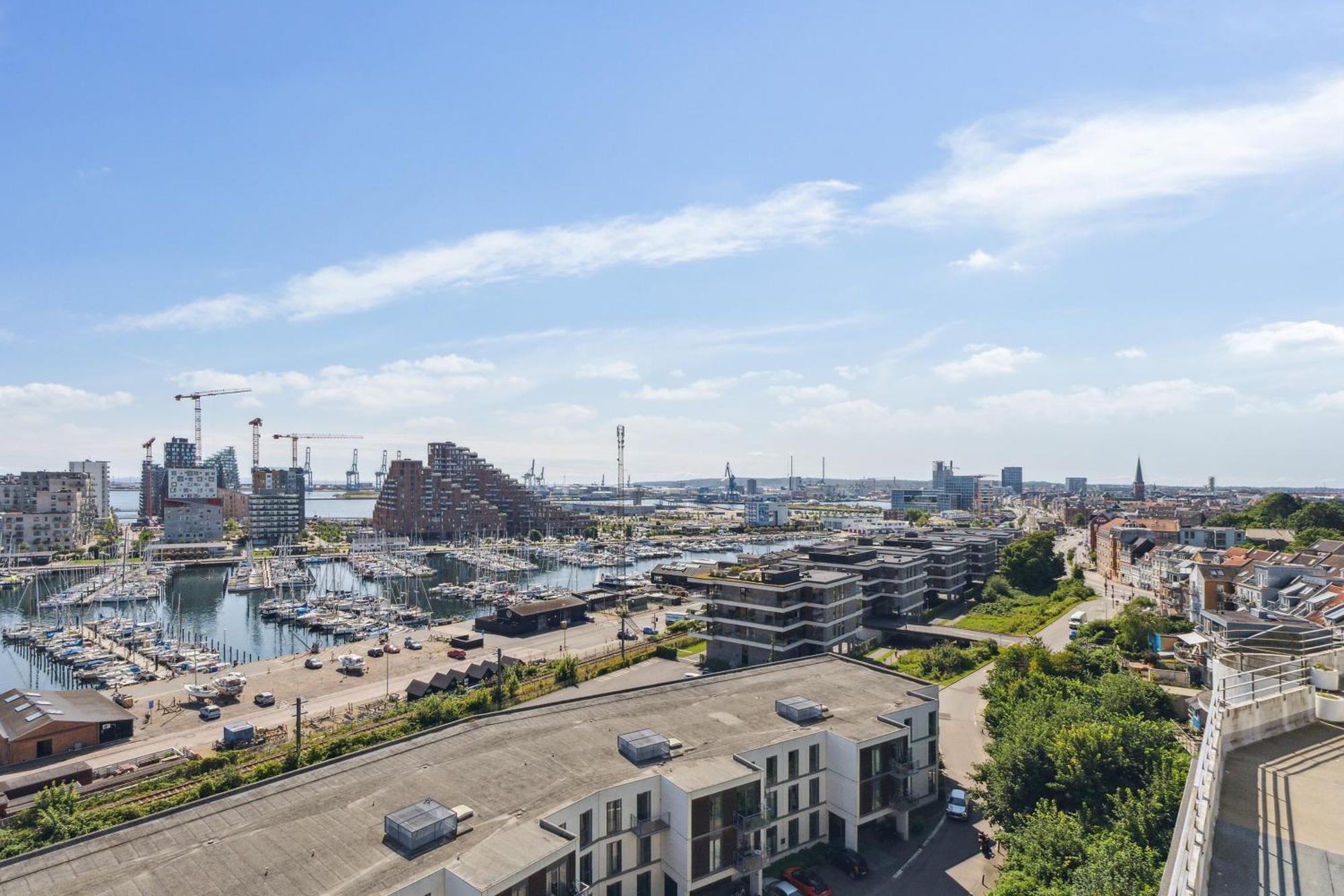 Appartement Luksus C-lejlighed Med Panorama Udsigt Århus